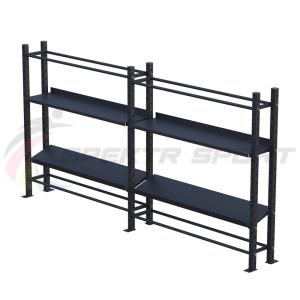 Купить Модульный стеллаж для гантелей, гирь и медболов 3780х430х1950 (2 секции) в Черемхове 