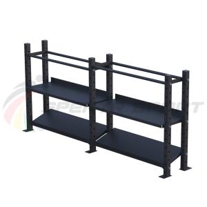 Купить Модульный стеллаж для гантелей, гирь и медболов 3780х430х1200 (2 секции) в Черемхове 